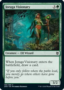 《ジョラーガの幻想家/Joraga Visionary》[ZNR] 緑C