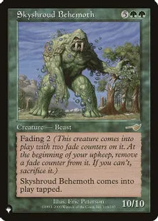 《スカイシュラウドのビヒモス/Skyshroud Behemoth》[The List] 緑R