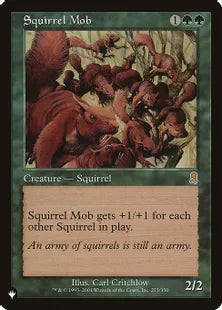 《リスの群れ/Squirrel Mob》[The List] 緑R