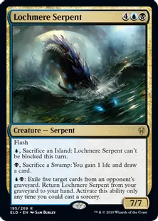 《メア湖の海蛇/Lochmere Serpent》[ELD] 金R