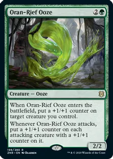 《オラン＝リーフの軟泥/Oran-Rief Ooze》[ZNR] 緑R