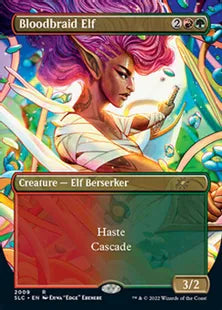 《血編み髪のエルフ/Bloodbraid Elf》[Secret Lair] 金(2009)