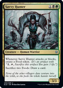 《抜け目ない狩人/Savvy Hunter》[ELD] 金U