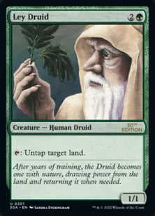 《草原のドルイド僧/Ley Druid》[30A] 緑U