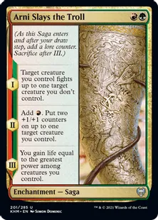 《アーニ、トロールを制す/Arni Slays the Troll》[KHM] 金U