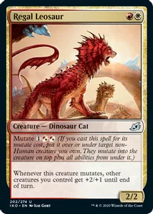 《威厳あるレオサウルス/Regal Leosaur》[IKO] 金U