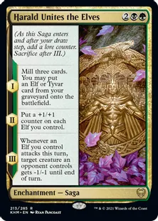 《ヘラルド、エルフを統一する/Harald Unites the Elves》[KHM] 金R