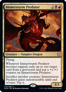 《イマースタームの捕食者/Immersturm Predator》[KHM] 金R