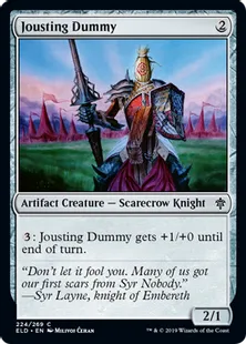 《馬上槍の練習台/Jousting Dummy》[ELD] 茶C