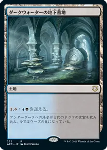 《ダークウォーターの地下墓地/Darkwater Catacombs》[AFC] 土地R