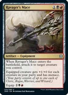 《荒廃者の鎚鉾/Ravager's Mace》[ZNR] 金U