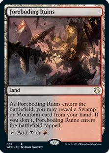 《凶兆の廃墟/Foreboding Ruins》[AFC] 土地R