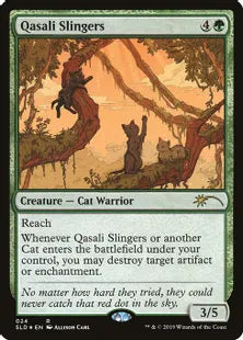 《クァーサルの礫投げ/Qasali Slingers》[Secret Lair] 緑(024)
