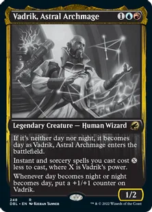 《星の大魔導師、ヴァドリック/Vadrik, Astral Archmage》[DBL] 金R