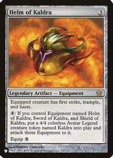 《カルドラの兜/Helm of Kaldra》[The List] 茶R