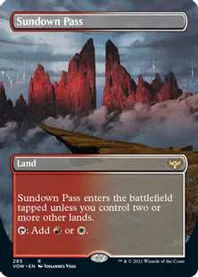 ■ボーダーレス■《日没の道/Sundown Pass》[VOW-BF] 土地R