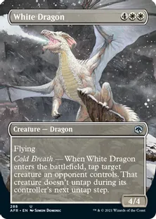 ■ボーダーレス■《ホワイト・ドラゴン/White Dragon》[AFR-BF] 白U
