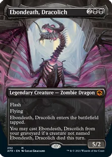 ■ボーダーレス■《ドラコリッチ、エボンデス/Ebondeath, Dracolich》[AFR-BF] 黒R