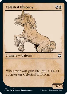 ■ショーケース■《天界のユニコーン/Celestial Unicorn》[AFR-BF] 白C
