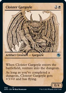 ■ショーケース■《回廊のガーゴイル/Cloister Gargoyle》[AFR-BF] 白U