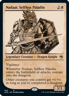 ■ショーケース■《無私のパラディン、ナダール/Nadaar, Selfless Paladin》[AFR-BF] 白R