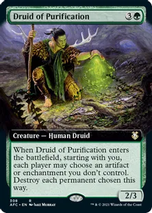 《浄化のドルイド/Druid of Purification》[AFC] 緑R