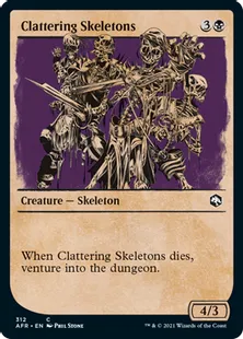 ■ショーケース■《かたつく骸骨/Clattering Skeletons》[AFR-BF] 黒C
