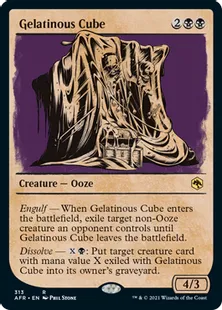 ■ショーケース■《ゼラチナス・キューブ/Gelatinous Cube》[AFR-BF] 黒R