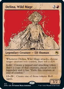 ■ショーケース■《暴走魔導士、デリーナ/Delina, Wild Mage》[AFR-BF] 赤R