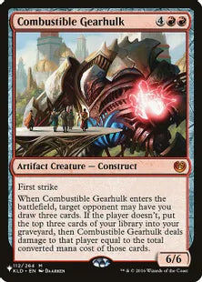 《焼却の機械巨人/Combustible Gearhulk》[The List] 赤R