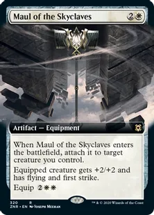 ■拡張アート■《スカイクレイブの大鎚/Maul of the Skyclaves》[ZNR-BF] 白R