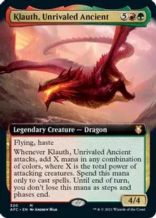 《無双の古きもの、クラウス/Klauth, Unrivaled Ancient》[AFC] 金R