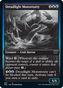 《戦慄光の大怪物/Dreadlight Monstrosity》[DBL] 青C