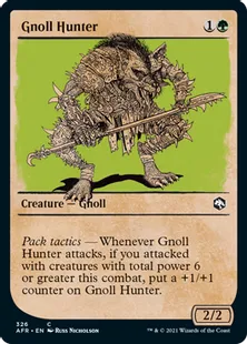 ■ショーケース■《ノールの狩人/Gnoll Hunter》[AFR-BF] 緑C