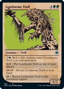 ■ショーケース■《毒々しいトロール/Loathsome Troll》[AFR-BF] 緑U