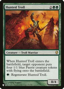 《狩り立てられたトロール/Hunted Troll》[The List] 緑R
