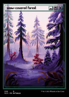 《冠雪の森/Snow-Covered Forest》[Secret Lair] 土地(329)