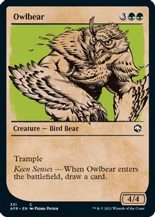 ■ショーケース■《アウルベア/Owlbear》[AFR-BF] 緑C