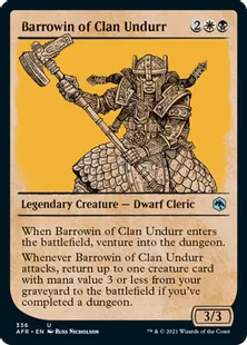 ■ショーケース■《ウンドゥル族のバローウィン/Barrowin of Clan Undurr》[AFR-BF] 金U