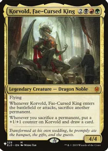 《フェイに呪われた王、コルヴォルド/Korvold, Fae-Cursed King》[The List] 金R