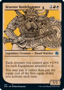 ■ショーケース■《ブルーノー・バトルハンマー/Bruenor Battlehammer》[AFR-BF] 金U