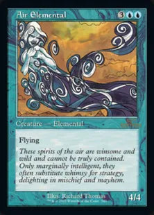 ■旧枠■《大気の精霊/Air Elemental》[30A] 青U