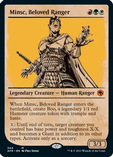 ■ショーケース■《敬愛されるレンジャー、ミンスク/Minsc, Beloved Ranger》[AFR-BF] 金R