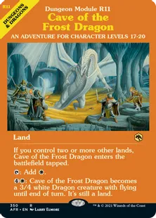 ■ショーケース■《フロスト・ドラゴンの洞窟/Cave of the Frost Dragon》[AFR-BF] 土地R