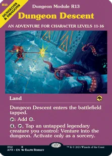 ■ショーケース■《ダンジョンの入口/Dungeon Descent》[AFR-BF] 土地R