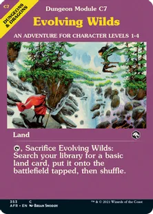 ■ショーケース■《進化する未開地/Evolving Wilds》[AFR-BF] 土地C