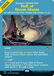 ■ショーケース■《ストーム・ジャイアントの聖堂/Hall of Storm Giants》[AFR-BF] 土地R