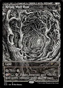 《ケッシグの狼の地/Kessig Wolf Run》[Secret Lair] 土地(355)