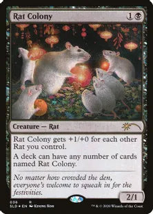 《ネズミの群棲/Rat Colony》[Secret Lair] 黒(036)