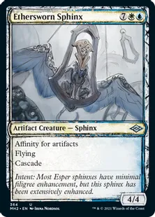 ■スケッチ■《エーテル宣誓会のスフィンクス/Ethersworn Sphinx》[MH2-BF] 金U